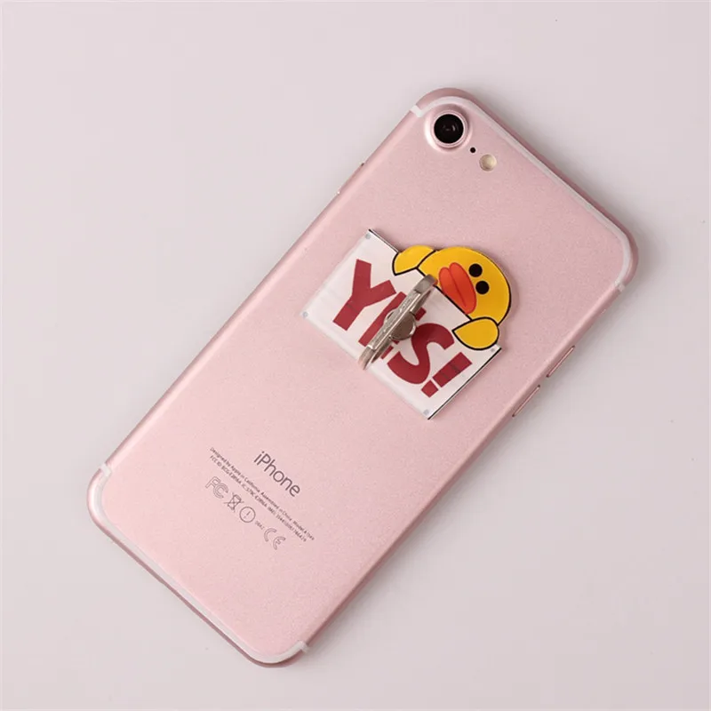 

Bear Ducks Phone Ring Buckle Lazy Ring Bracket Cell Phone Cute Cartoon Mobile Phone Smartphone Stand Holder For all Smart Phone