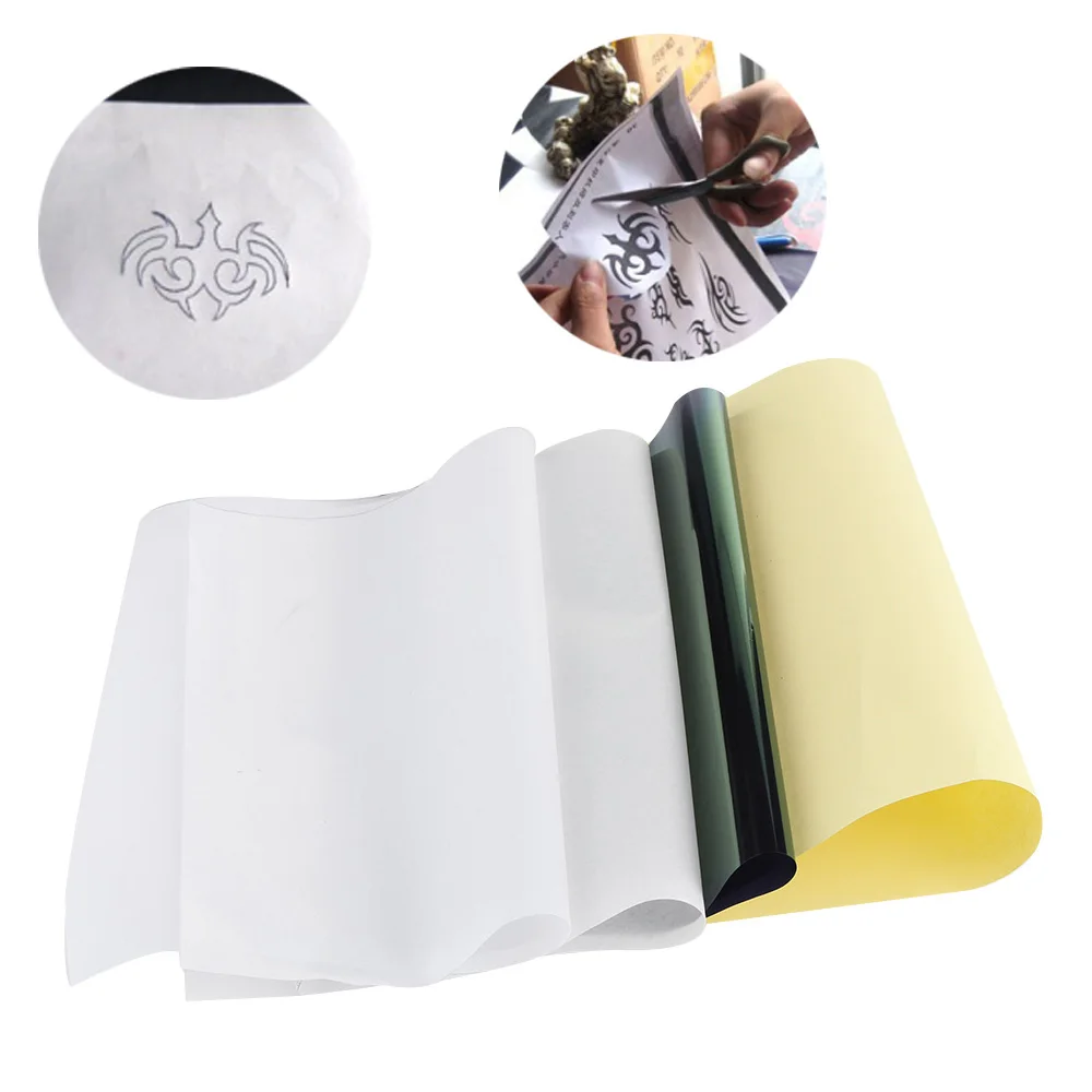 5 Sheets Tattoo Transfer Copier Paper A4 Size Stencil Carbon Thermal Tracing Tatoo Arts Tool