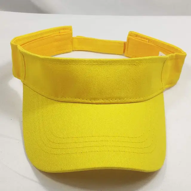 yellow visor hat
