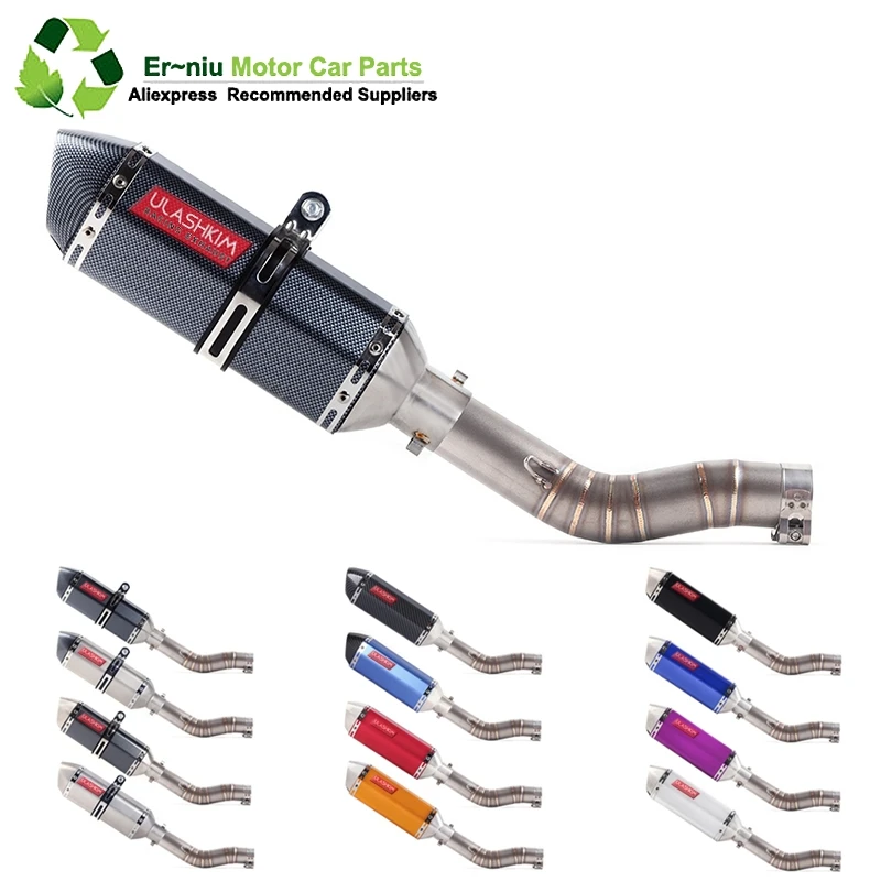 

GSXR1000 GSX R1000 GSXR 1000 Motorcycle Exhaust Modified Middle Link Pipe Full System Slip-On For suzuki GSXR1000