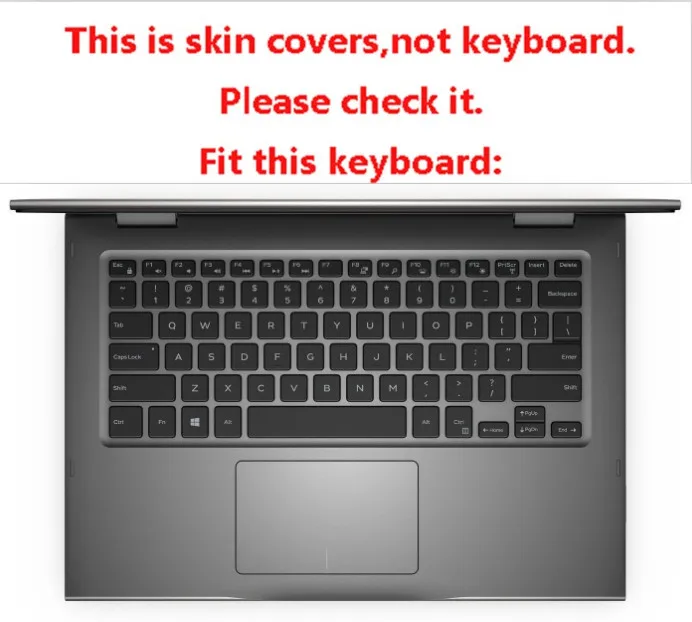Protetores de Teclado Capa para Dell Claro Portátil Inspiron - 5482 5480 7386 15-7569 Vostro 5481 5581 13-5368 5378 13-5379 Tpu 5370 - Imagem 2