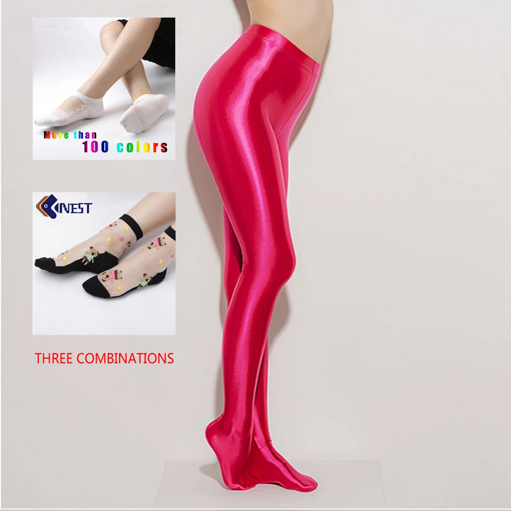 NEST Ms. Rose Красные сексуальные сиамские штаны с высокой талией, атласные блестящие, высокая мода, сексуальный комбинезон, женские колготки LEOHEX