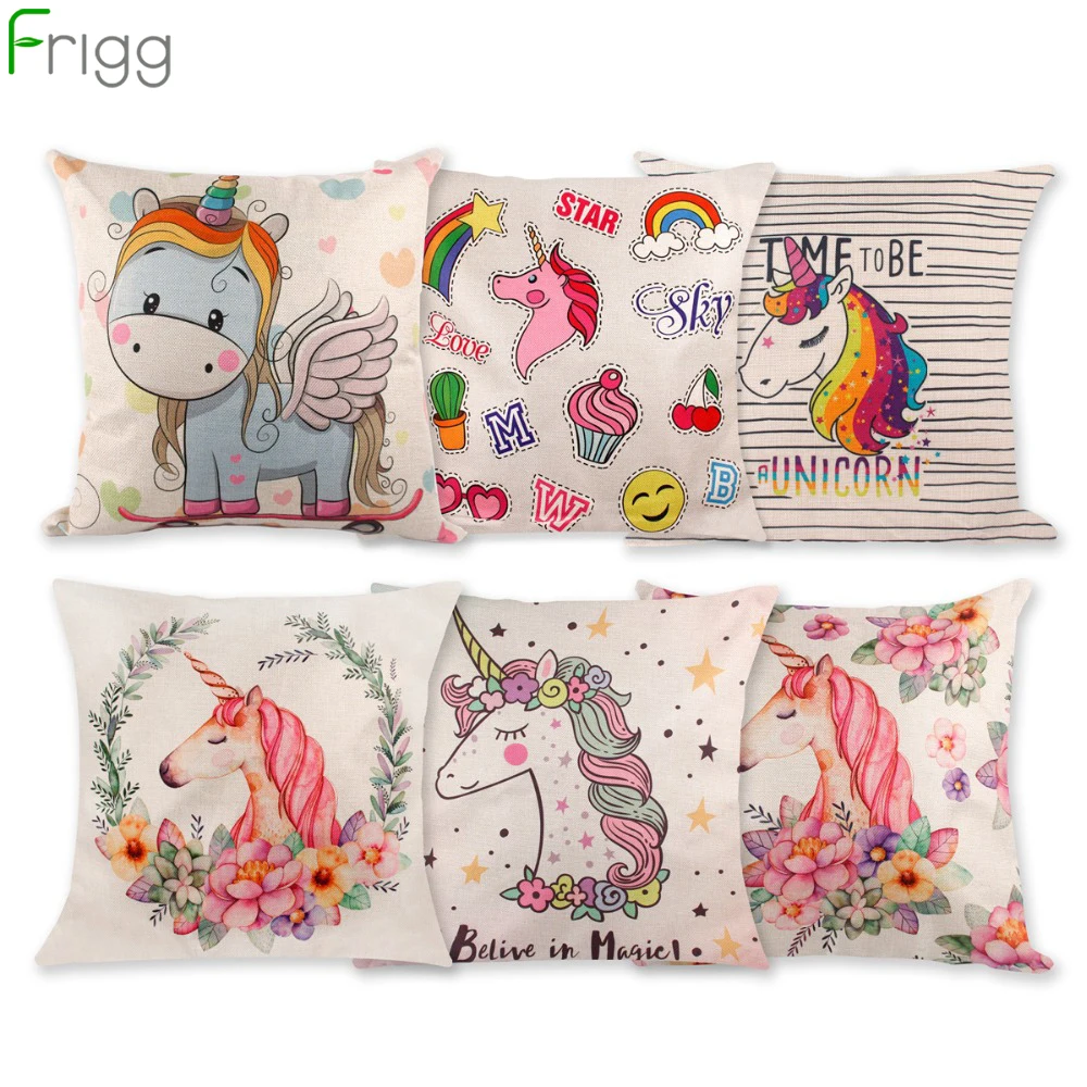 Frigg 45 см * чехол для подушки с единорогом хлопковое постельное белье дома