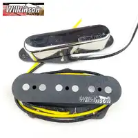 TL Wilkinson WVT Alnico5 Tele Pickups Neck and Bridge Tele Eleciric Guitar Pickups Chrome Silver Made In Korea