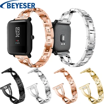 

Bracelet Strap for Amazfit Strap Steel Belt for Xiaomi Huami Amazfit Bip Youth Watch Band Strap Metal Stainless Steel Wrist Band