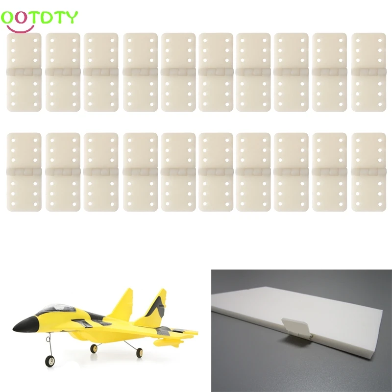 20pcs Hinge Linker Plastic Small for RC Airplane Aircraft Helicopter Quadcopter