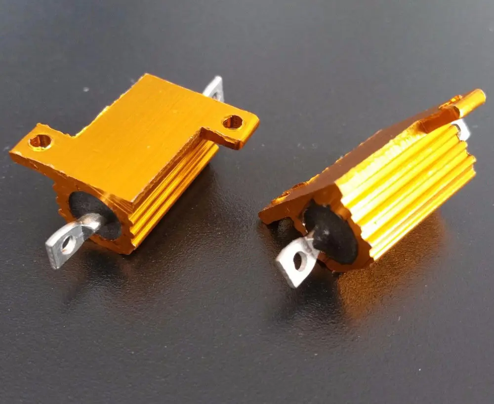 10 Вт мощный металлический резистор алюминиевый Ом 1ohm/2ohm/ 4ohm / 8ohm 1R 2R 4R 8R 10R для