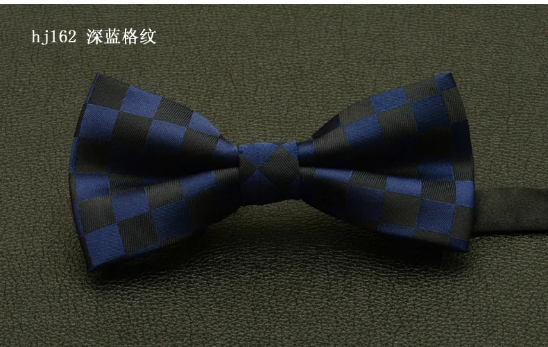 Новая мода Бизнес Bowties цвет: черный, синий красный плед полосатый галстук-бабочка свадебные Жених вечерние бабочкой галстук высокое