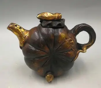 

Collection archaize brass crafts cicada Pumpkin teapot