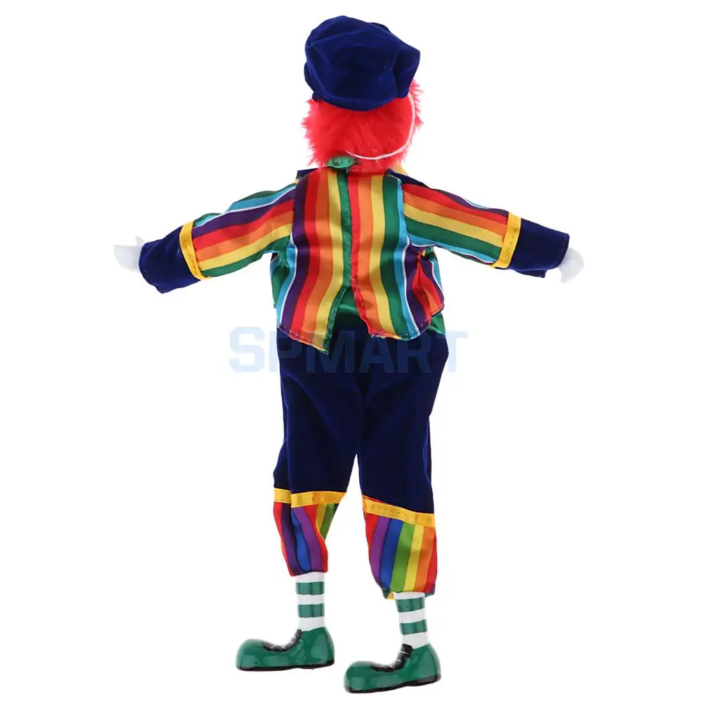35cm Porcelain Doll Sad Crying Clown Wearing Comedian Outfits Funny Doll Toy Party Decoration