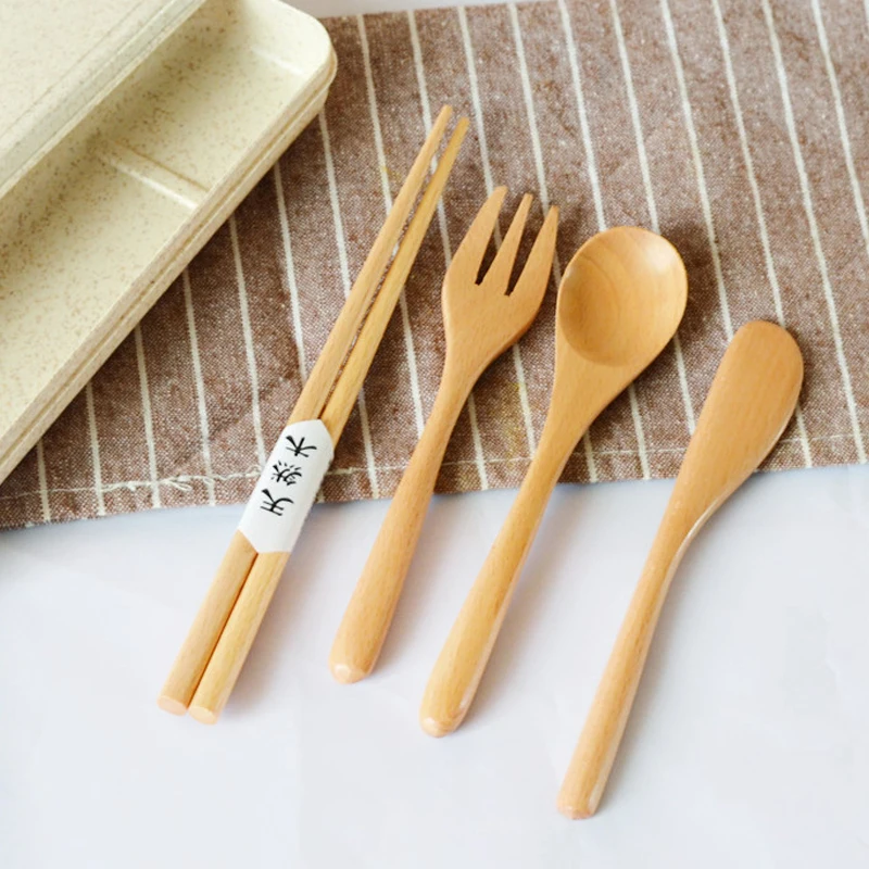 wooden tableware