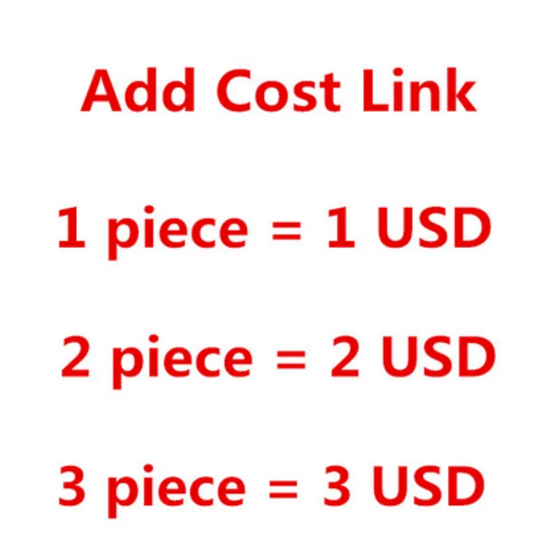 

Add shipping or other cost link ----- $1/piece