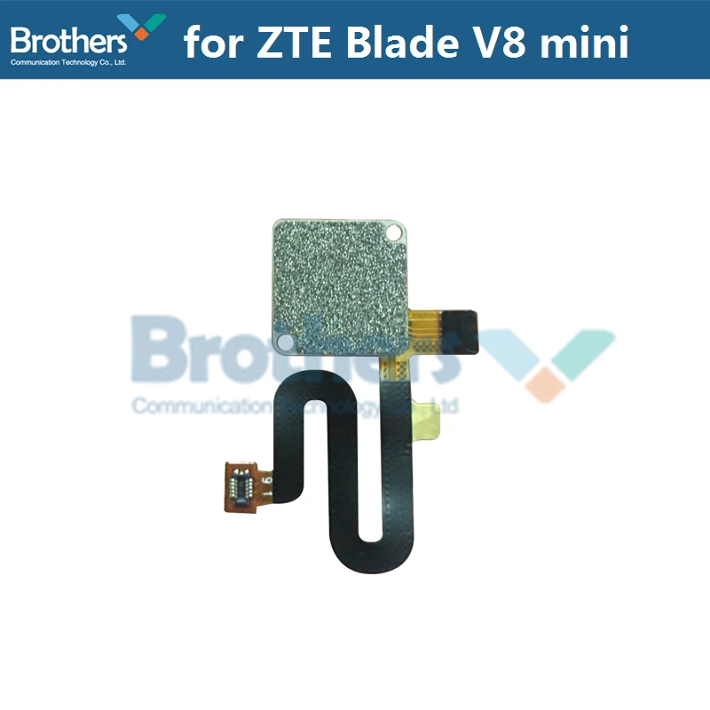Fingerprint Flex Cable for  ZTE V8 mini  Home Button Sensor Flex Cable Ribbon for  ZTE V8 mini Phone Replacement Part Black 1pcs (2)