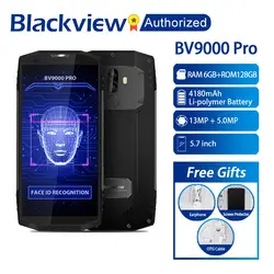 Blackview BV9000 Pro 4G мобильный телефон 18:9 5,7 "MTK6757 Octa Core Android 7,1 6 ГБ + 128 GB 13MP Водонепроницаемый IP68 NFC OTG Смартфон