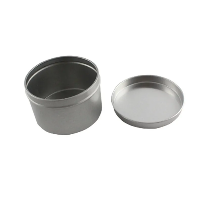 Wholesale 6ps Empty 200g silver Aluminum candle jar 3