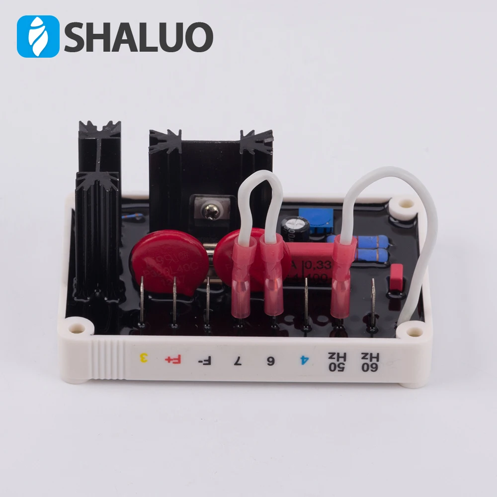 SHALUO однофазный AVR VR63-4 бесщеточный генератор автоматический регулятор напряжения совместимый с Basler регулятор