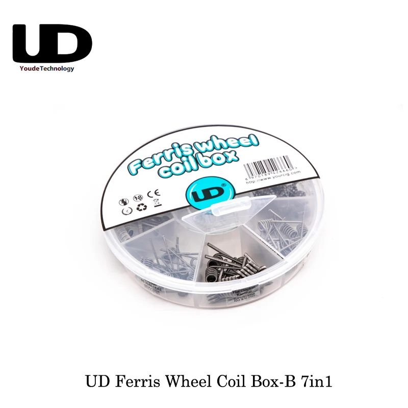 Оригинальный Youde UD катушка колеса обозрения Box B 7 в 1 Сплавленный Клэптон/ALIEN KA1/CORE