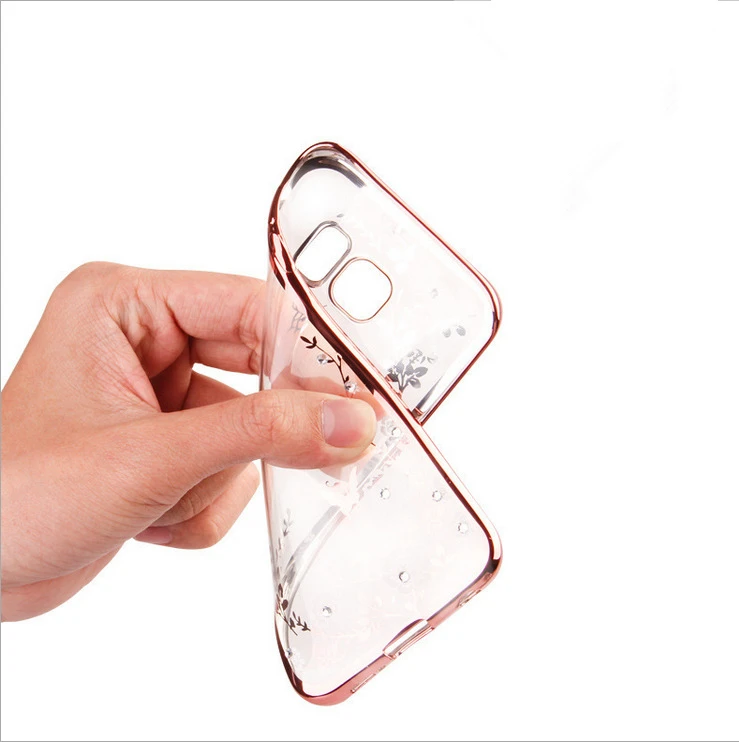 Новый чехол для телефона Samsung Galaxy S5/6 S6Edge красивый цветок розы бабочка золотой
