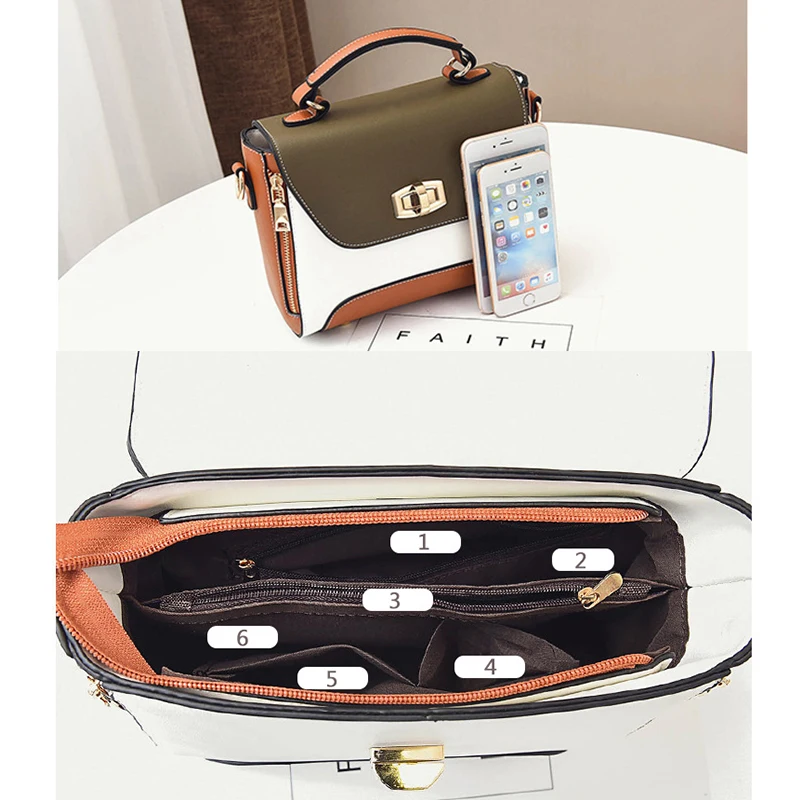2019 женская кожаная сумка через плечо для женщин Ретро на сумочка Bolso de Mano Sac Femme