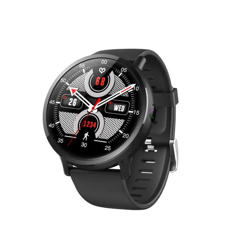 900 мАч Android 7,1 LTE 4G Sim wifi 2,03 дюймов камера 8 МП gps Частота сердечных сокращений IP67 водонепроницаемые Смарт-часы для LEM-X умные часы для мужчин - Цвет: black
