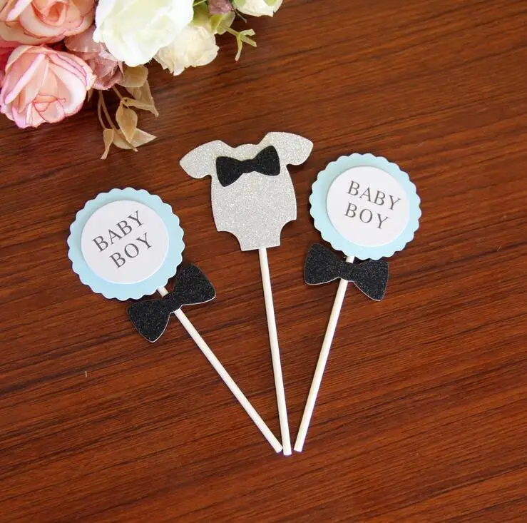 Babyshower голубой розовый принц и принцесса персонализированный набор для торта