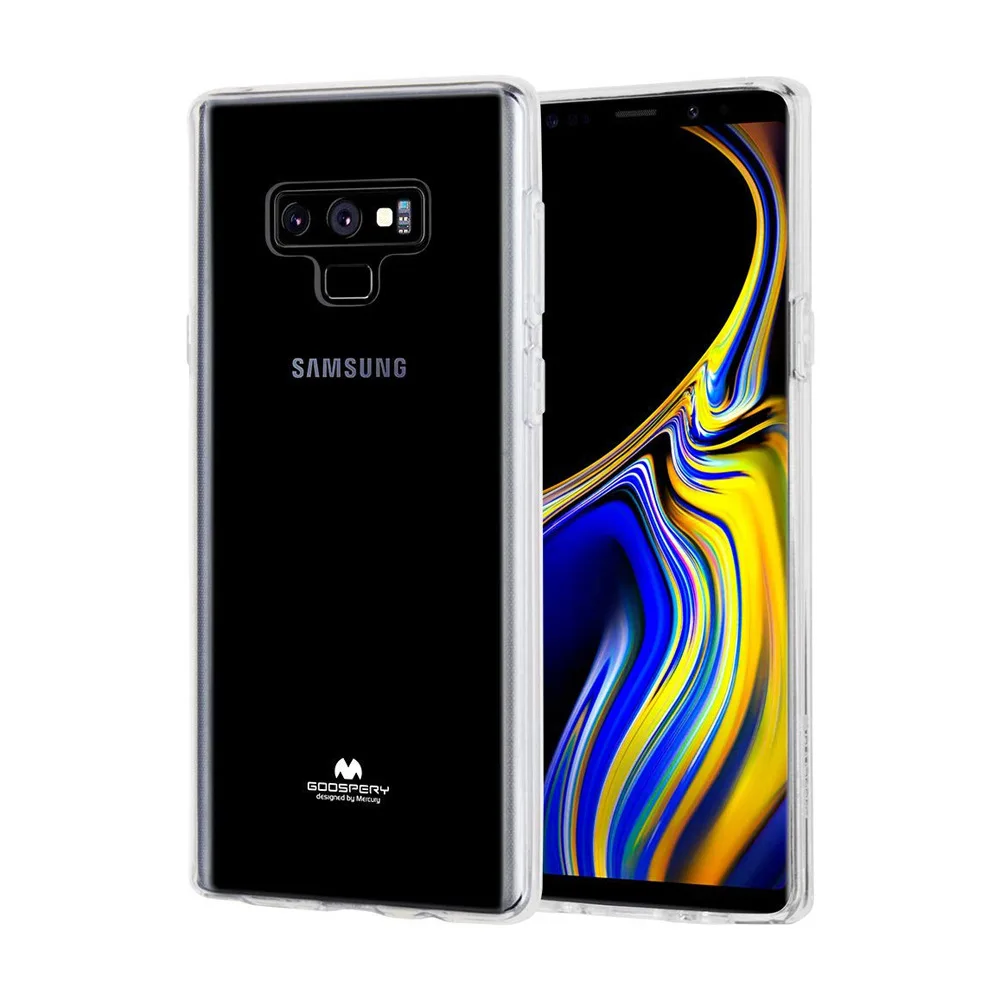 Оригинальный чехол бампер Mercury Goospery Pearl Jelly из мягкого ТПУ геля для Samsung Galaxy Note