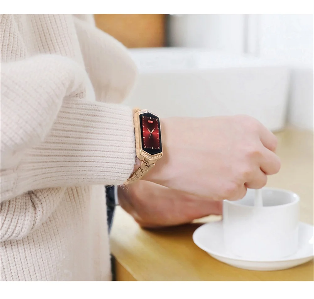 B78 smart watch women Fitness bracelet Heart Rate tracker Monitor blood pressure oxygen smartwatch band best gift for girlfriend