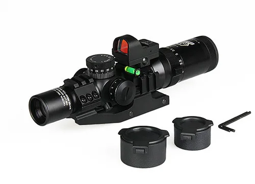 Cheap New Arrival 1-4x24 IRF Tactical Rifle Scope With 1X Mini Red Dot Scope For Hunting Shooting CL1-0292