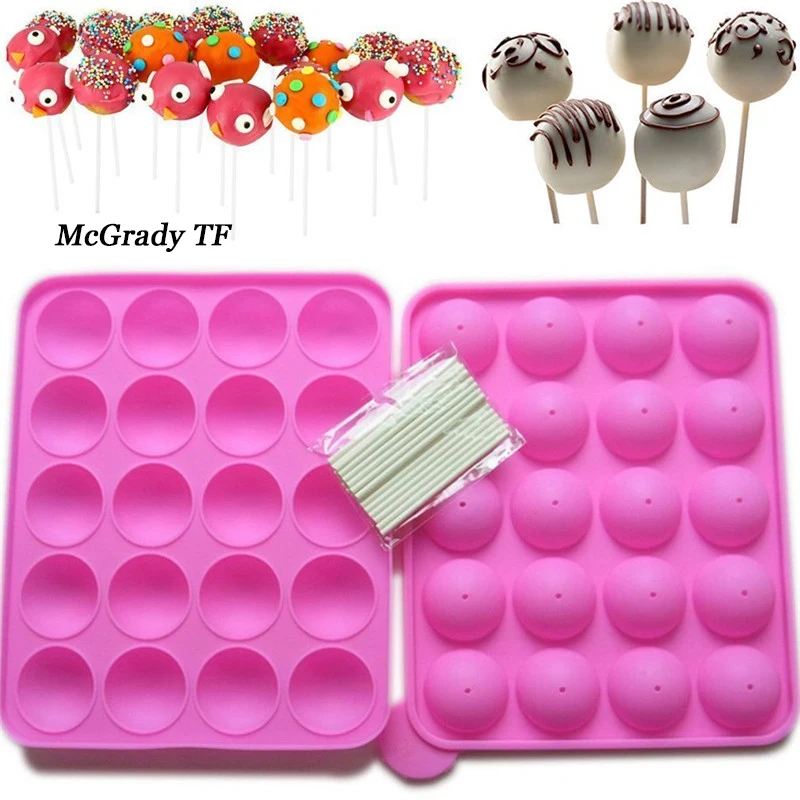 Details about   New Silicone Cake Mould Cupcake Mold Lollipop Sticks Baking Tray Stick Tool 