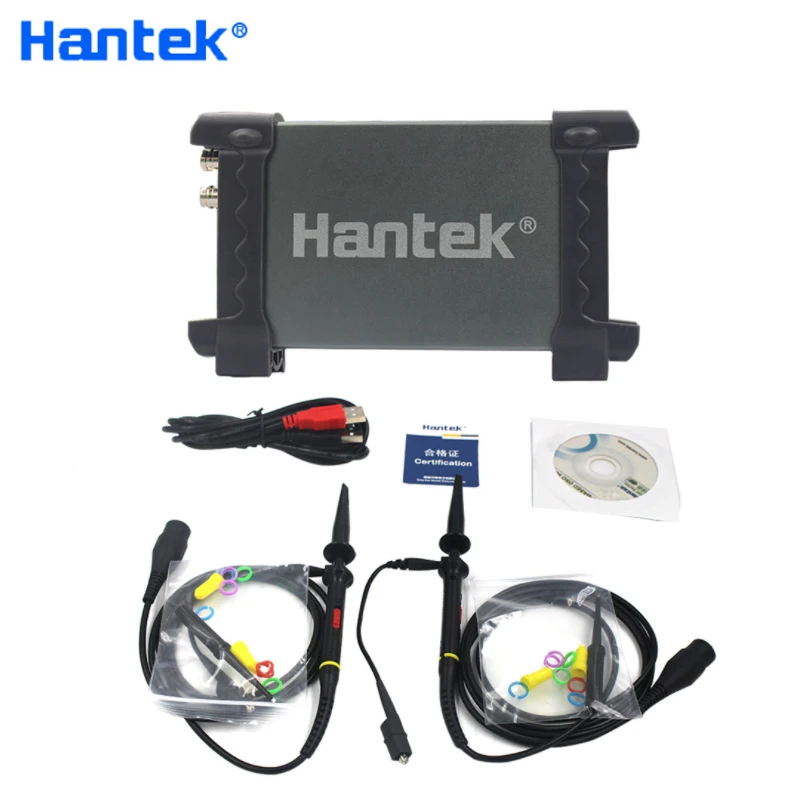 Hantek 6022BE 6022BL PC USB портативный цифровой портативный осциллограф 6022BE цифровой накопитель 2 канала 20 МГц 48MSa/s осциллограф