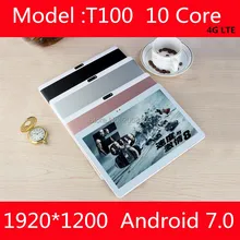 2017 Newest Deca Core 10 Inch tablet MTK6797 Android 7.0 Tablet 4GB RAM 64GB ROM Dual SIM Bluetooth GPS 4G 10.1 Tablet PC +gifts