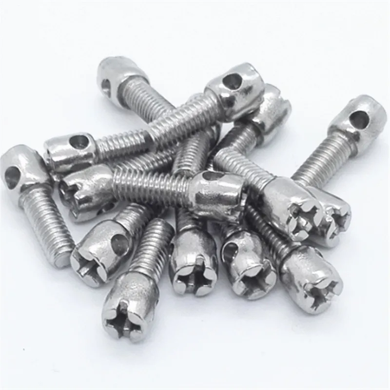 20pcs M4 Philips cross screw slotted round head screws stainless steel