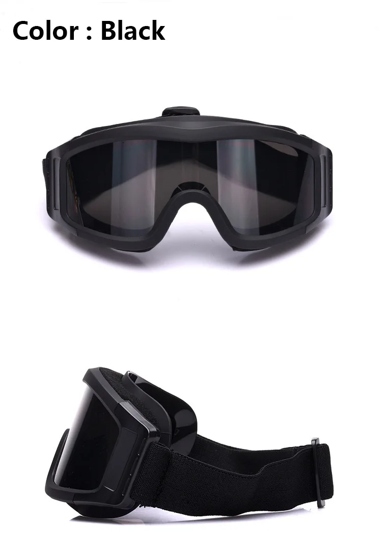 Óculos de Proteção Óculos de Sol Militar ao ar Óculos de Sol para cs Tático Caminhadas Tiro Caça Livre Esporte Airsoft para cs Wargame 7 Esporte e Lazer