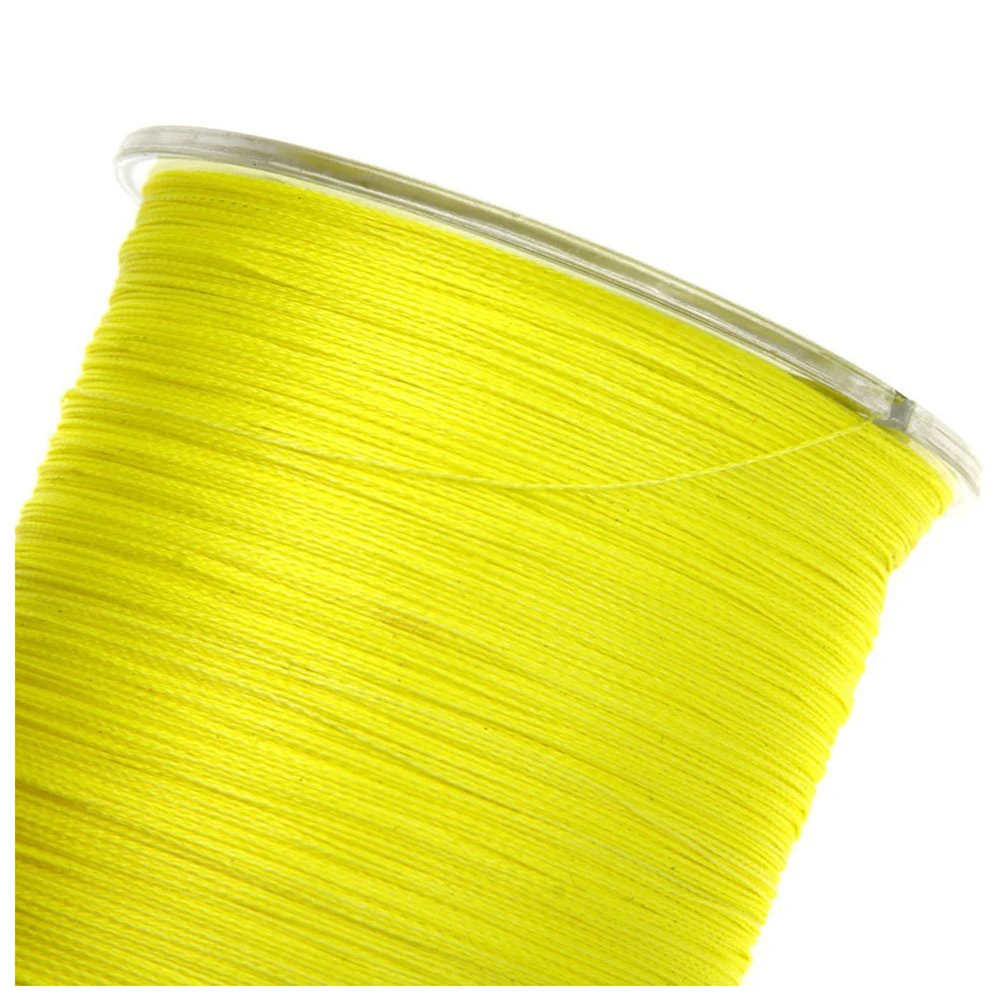 

CGDS 500M 50LB Colorful 4 Strands Multifilament PE Braid Fishing Line (Yellow)
