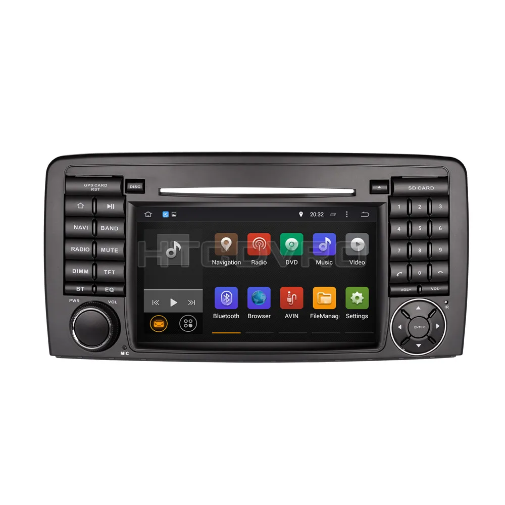 Clearance YMODVHT 7inch 4G Octa Core Android 9.0 7.1 Car DVD Player for Benz R class W251(2006-2014) R300,R350 Auto RDS Radio Audio Stereo 12