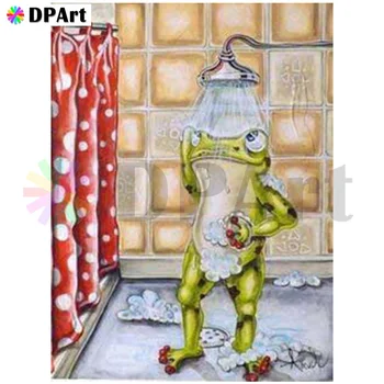 

Diamond Painting Full Square/Round Daimond Painting Cartoon Frogs Washes Mosaic Rhinestone 5D Embroidery Cross Stitch Kit H100