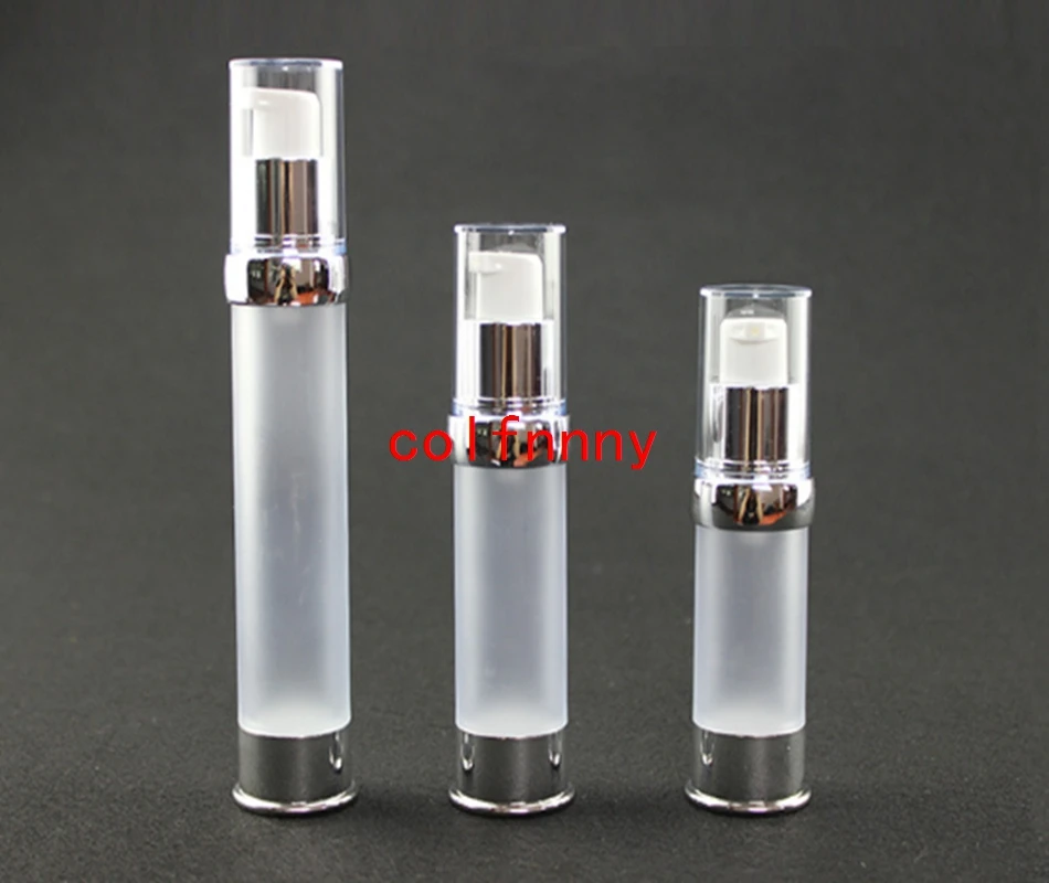 

400pcs/lot Fast Shipping 15ml 20ml 30ml frosted Vacuum Refillable Lotion Bottles Airless Pump Bottle Makeup Tools