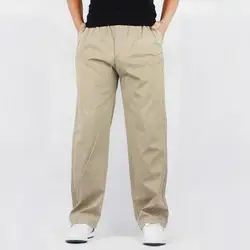 Большие размеры XL-6XL (талия 120 см) 2016 мужские хлопковые брюки свободные большие размеры мужские повседневные штаны толще 828