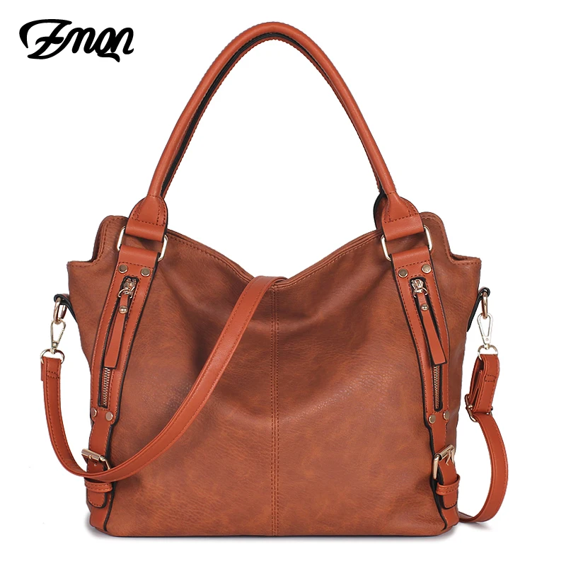 

ZMQN Luxury Shoulder Bags Designer Handbags For Women Famous Brand Vintage Soft Leather Vintage Women Kabelka Big Capacity C829
