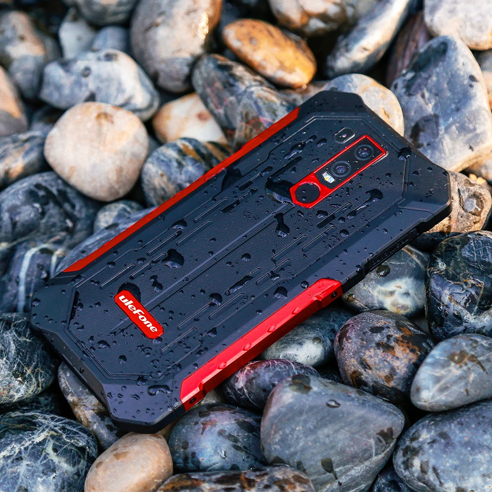  Ulefone Armor 6E IP68 Waterproof Rugged Smartphone Helio P70 Otca-core Android 9.0 NFC 4GB+64GB Wir