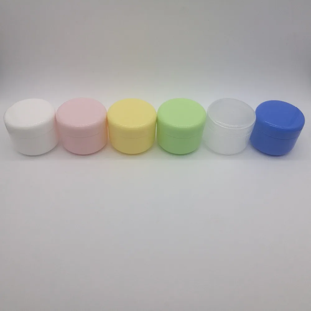 

80pcs/lot 50g 50ml plastic cosmetic jar, empty cream jar for cosmetic packaging