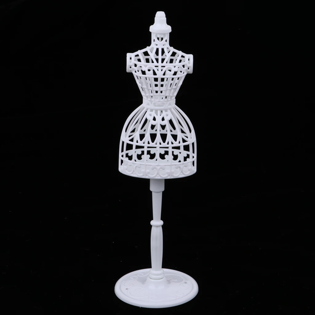 For 1/6 Blythe Doll Display Holder Dress Clothes Gown Mannequin Model Stand White