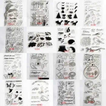 

DIY Cartoon Animals Silicone Seal Scrapbooking stamp Photo Album Decor Stencils Embossing Folder Children Handmade craft Toys