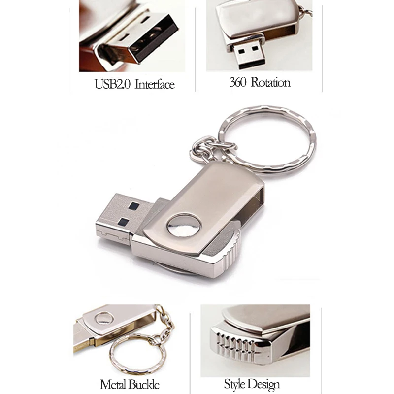 юсб флешка металлическая Флешка usb 4G 8 GB 16 32 64 memory stick u disk mini computer gift pendrive реальная