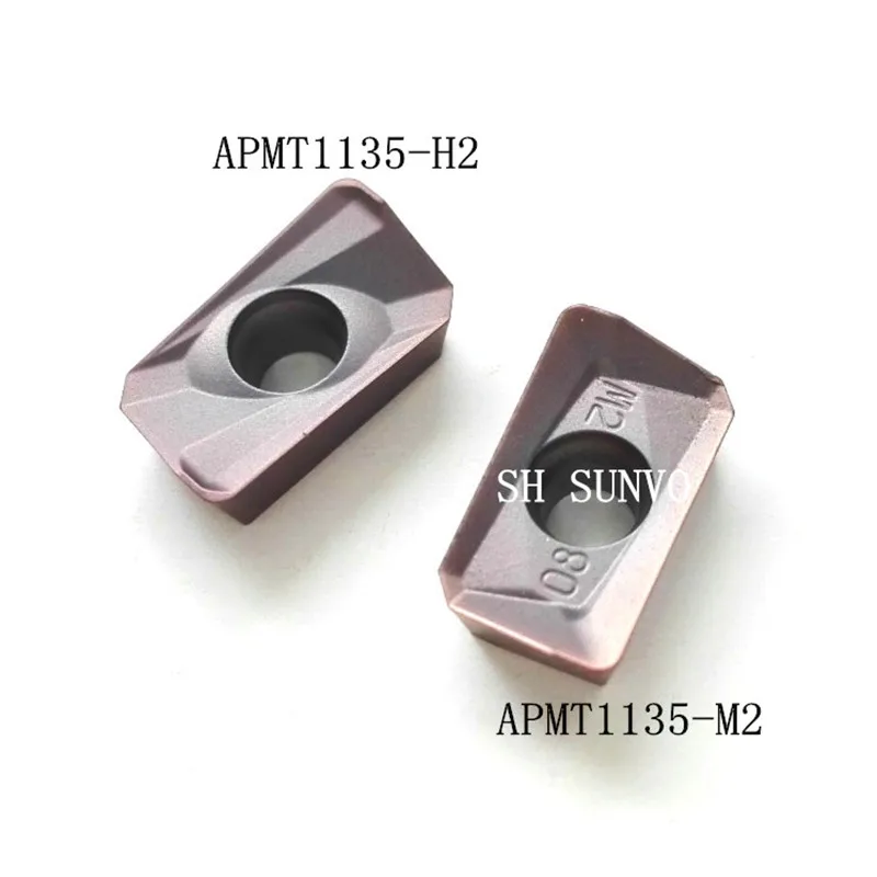 Comprar 50 Uds cuchilla CNC de carburo de buena calidad APMT1135 rub300r APMT1135PDER H2 M2 VP15TF máquina torno fresa fresadora CNC herramientas cortador