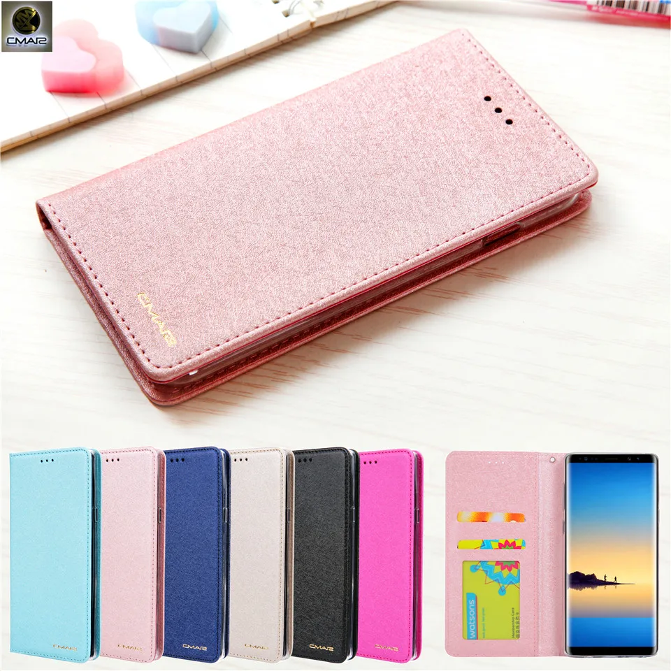 

For Samsung Galaxy S7 Edge Case Silk Leather Magnetic Flip Wallet Phone Cover For Samsung Galaxy S7 Case With Stand Card Holder