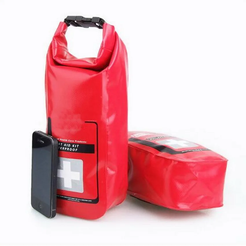 

Environmentally Friendly PVC Material 2L Portable Outdoor Camping First Aid Kit, Waterproof Life-Saving Bag Protection Package