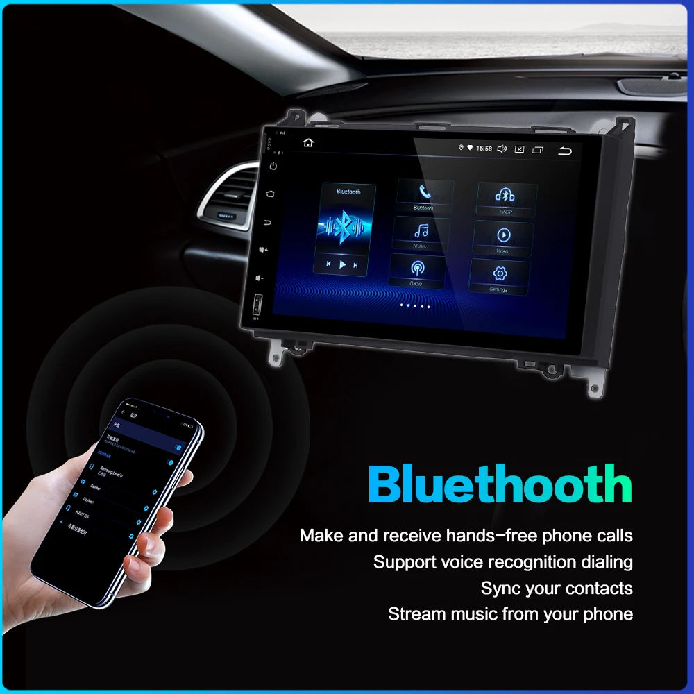 Flash Deal Dasaita 9" IPS 2 Din Car Multimedia Player for Benz A B Class Sprinter Vito 2006 2007 2008 2009 2010 2011 2012 Autoradio Stereo 3