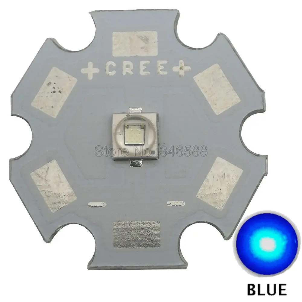 5x Cree 3 Вт XPE2 XP-E2 синий цвет 470nm-475nm высокое мощность светодиодный излучатель диод на 8 мм/10 мм/12 мм/14 мм/16 мм/20 мм PCB