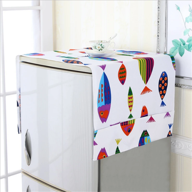 Домашний пылезащитный органайзер для стиральной машины с сумкой для хранения красочный пылезащитный чехол для холодильника аксессуары